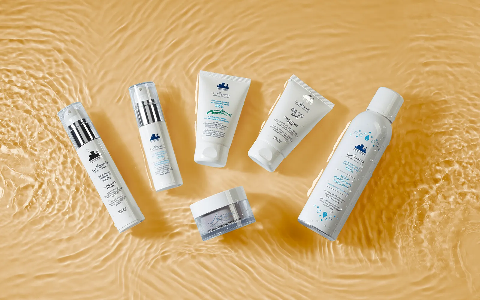Packaging di prodotti su uno strato d'acqua
